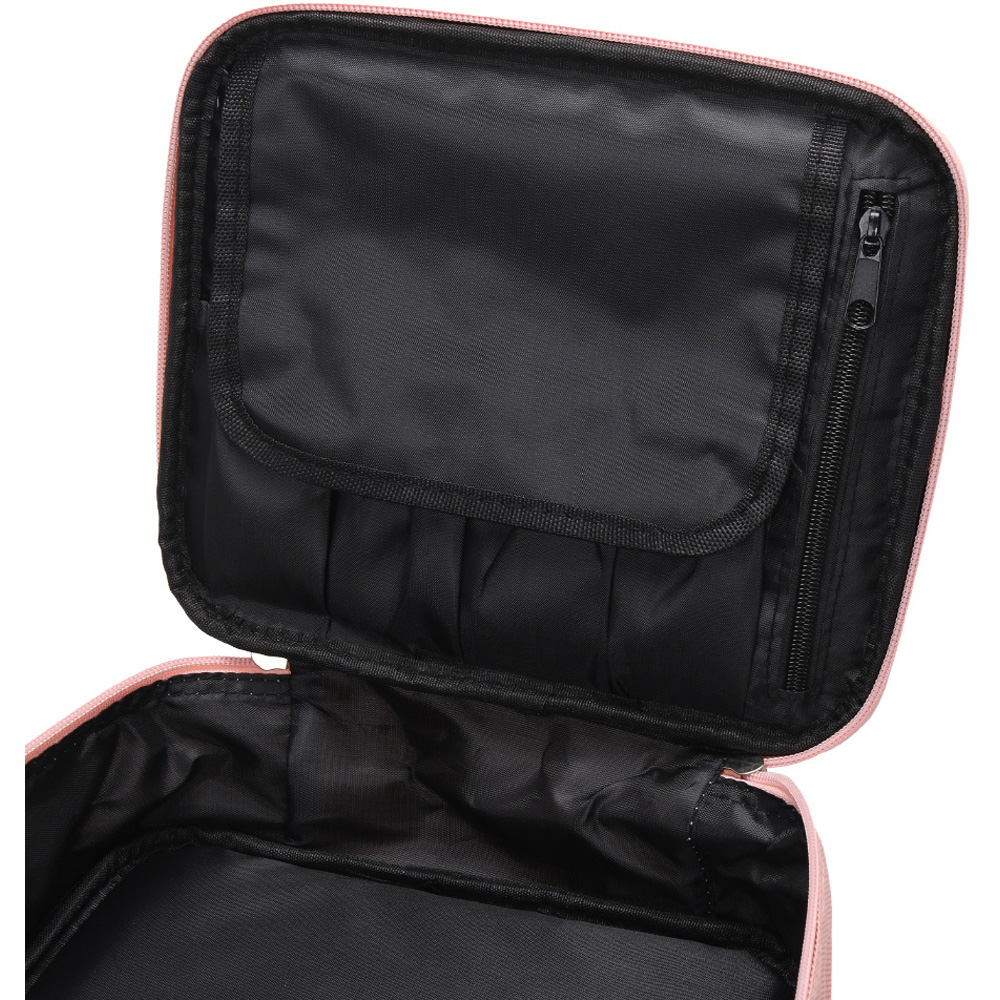 H&O Direct Pink Waterproof Travel Makeup Bag Image 4
