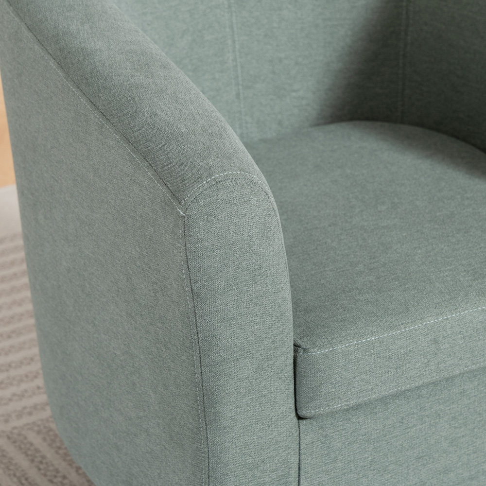 Artemis Home Beulah Duck Egg Fabric Accent Chair Image 2