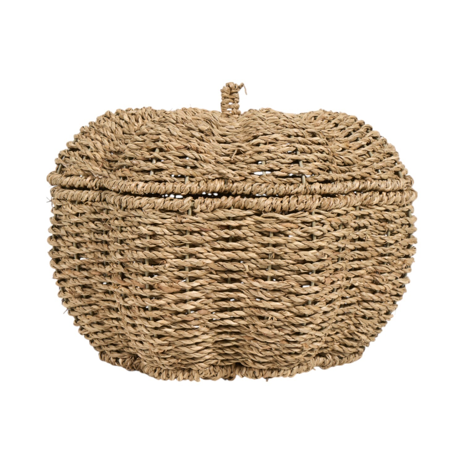 Pumpkin Woven Basket Brown Image 1