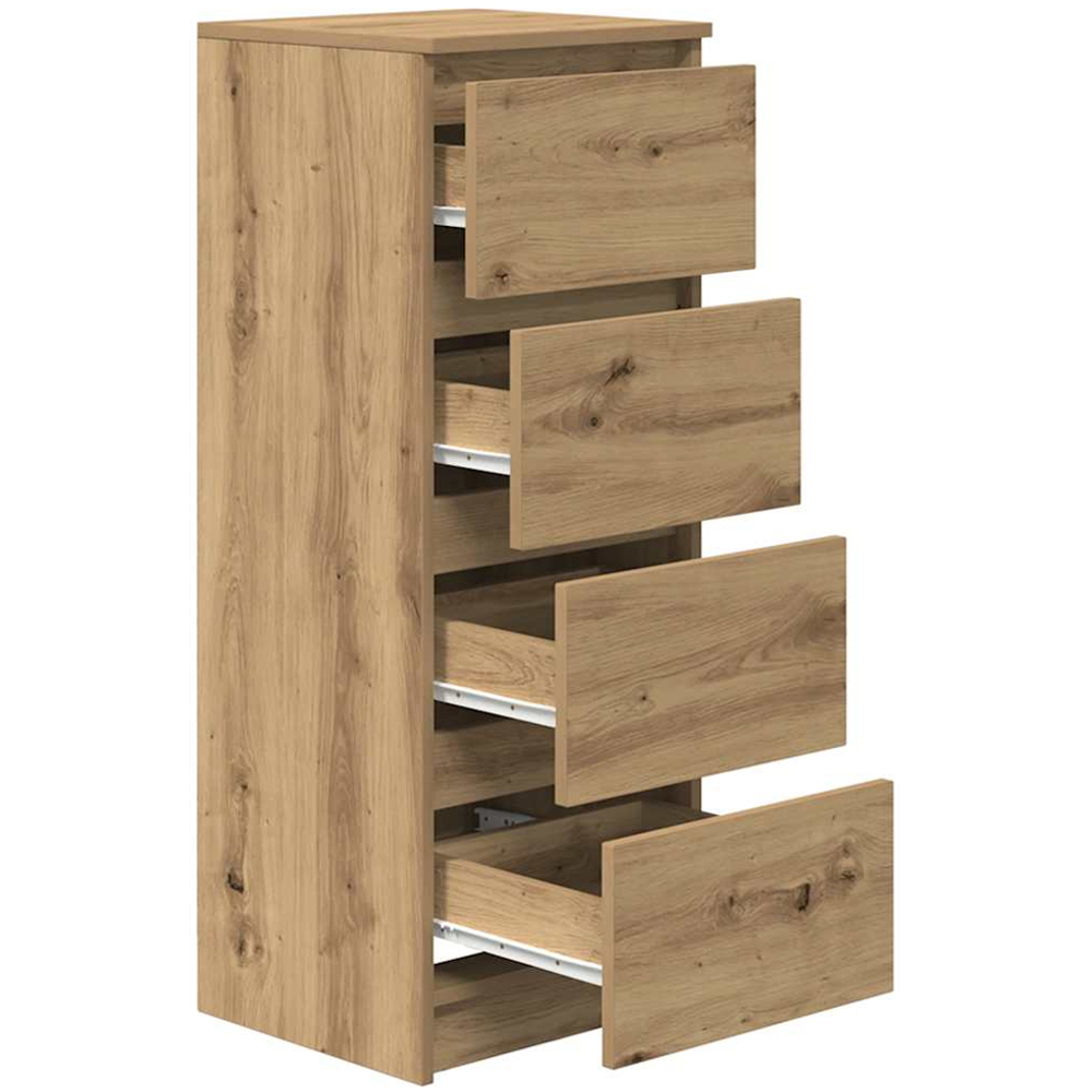 vidaXL 4 Drawer Artisan Oak Sideboard Image 5