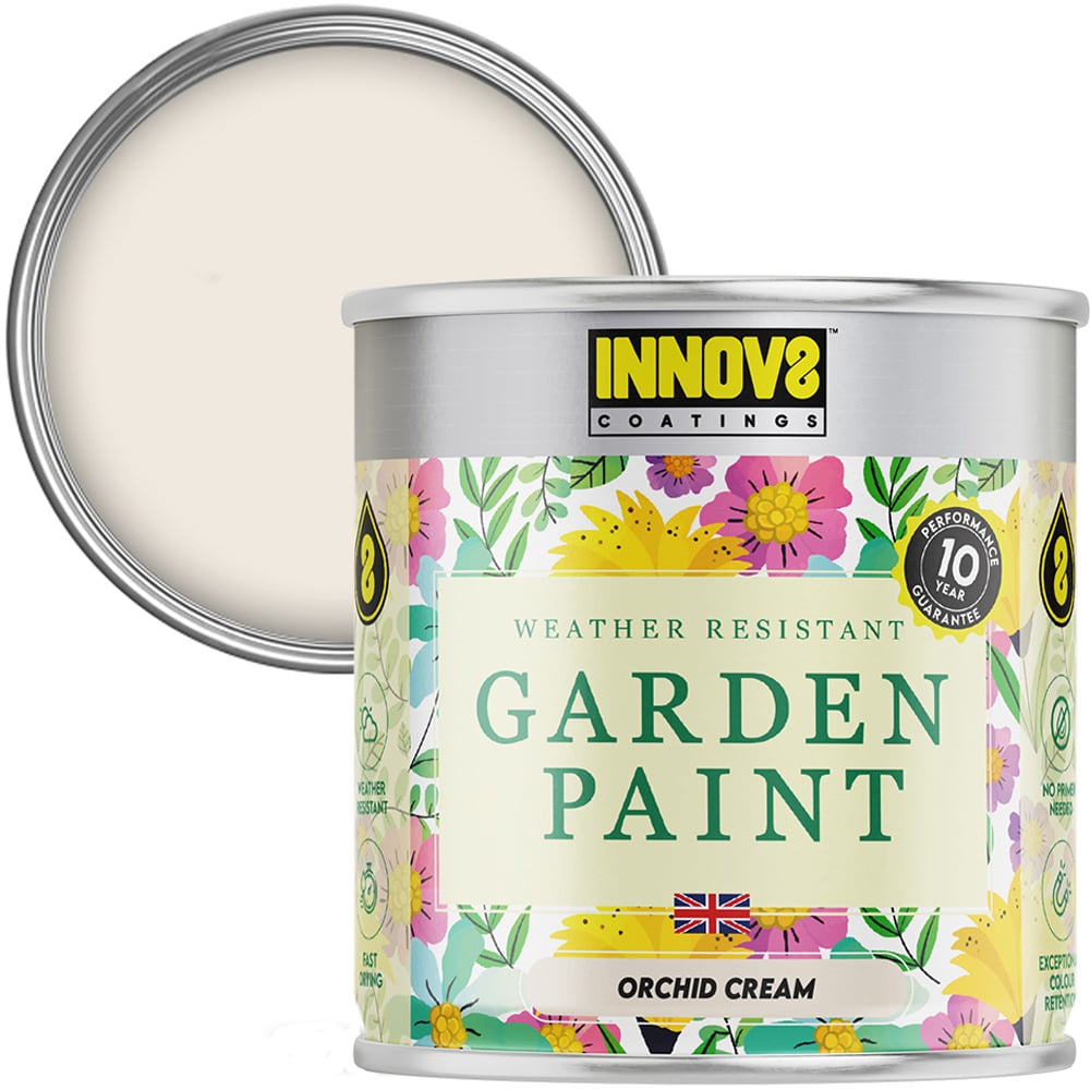Innov8 Coatings Orchid Cream Garden Paint 750ml Image 1