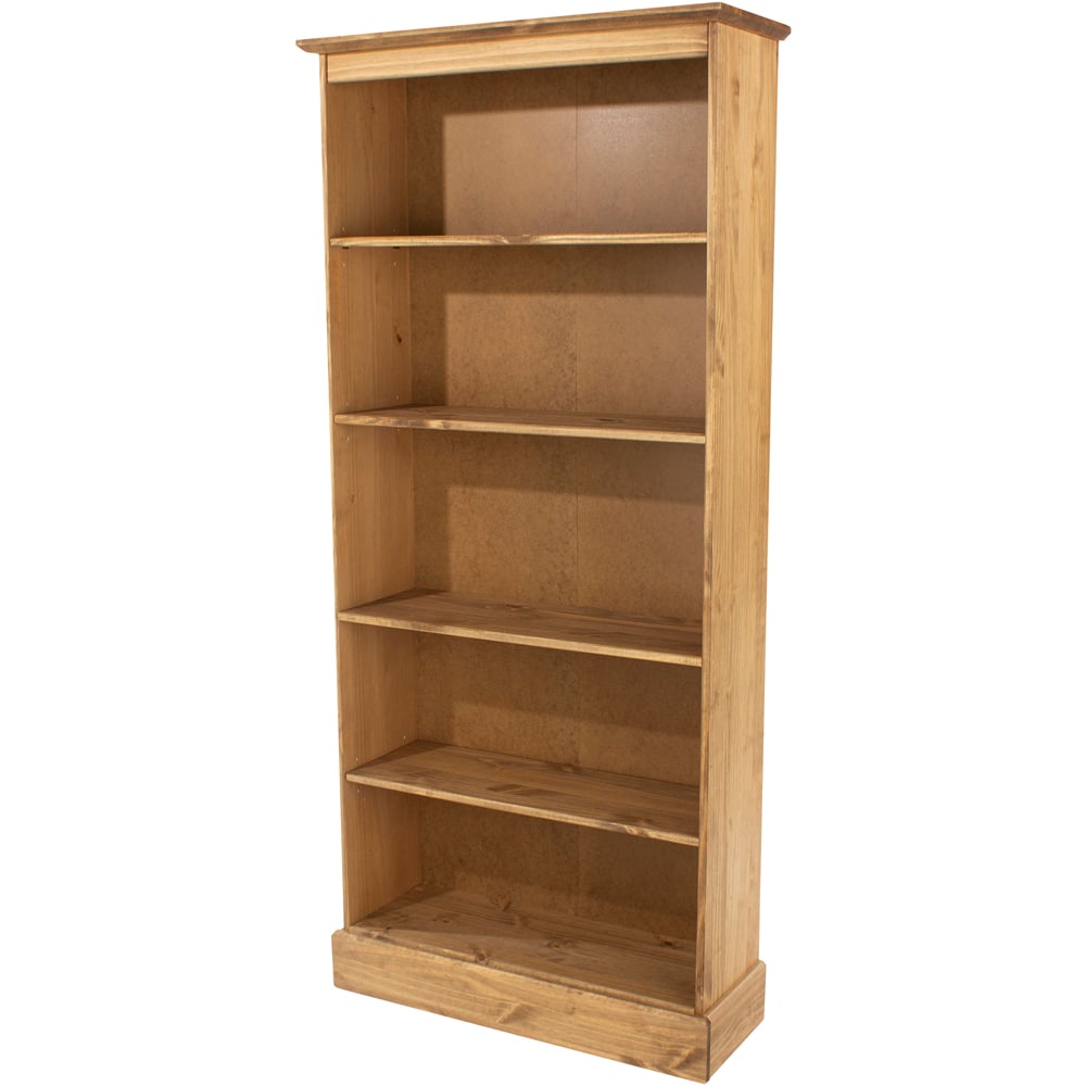 Core Products Corona 5 Shelf Pine Tall Bookcase Image 4