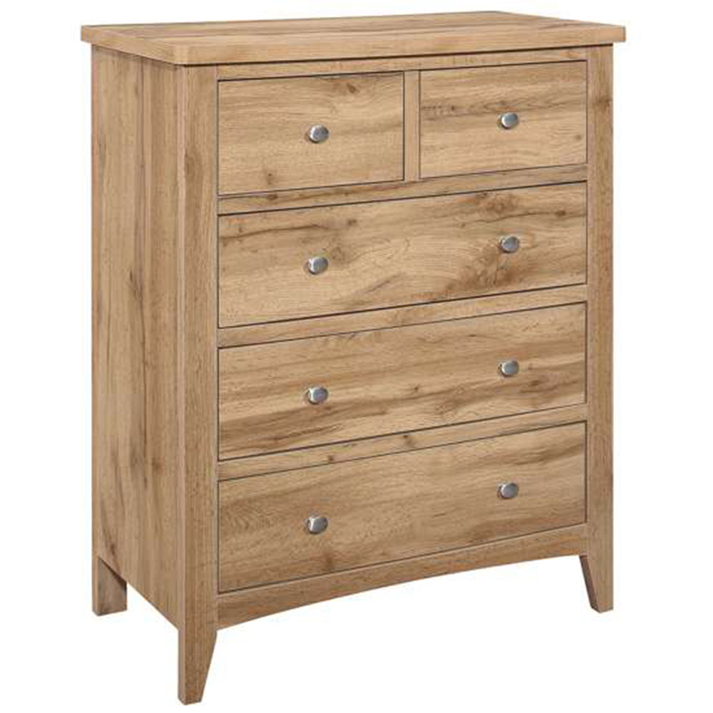 Hampstead 5 Drawer Wooden Storage Chest Image 2