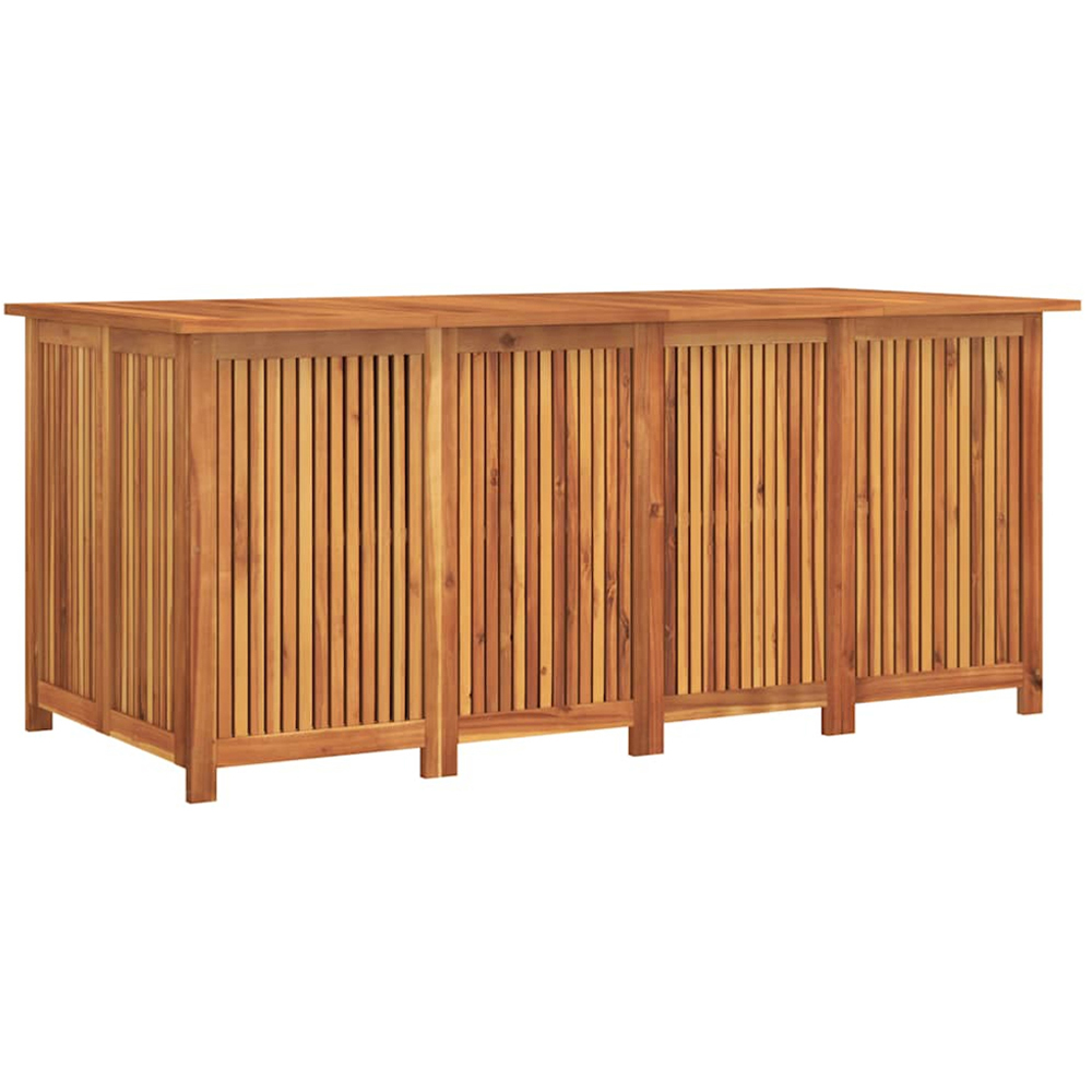 vidaXL 75 x 200 x 80cm Brown Acacia Wood Garden Storage Box Image 1