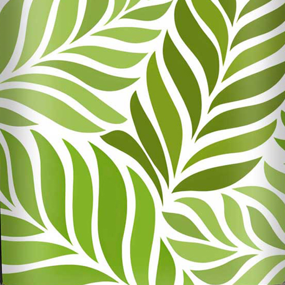 Warren Reed Designer Small Green Leaf Pattern Suitcase Image 3