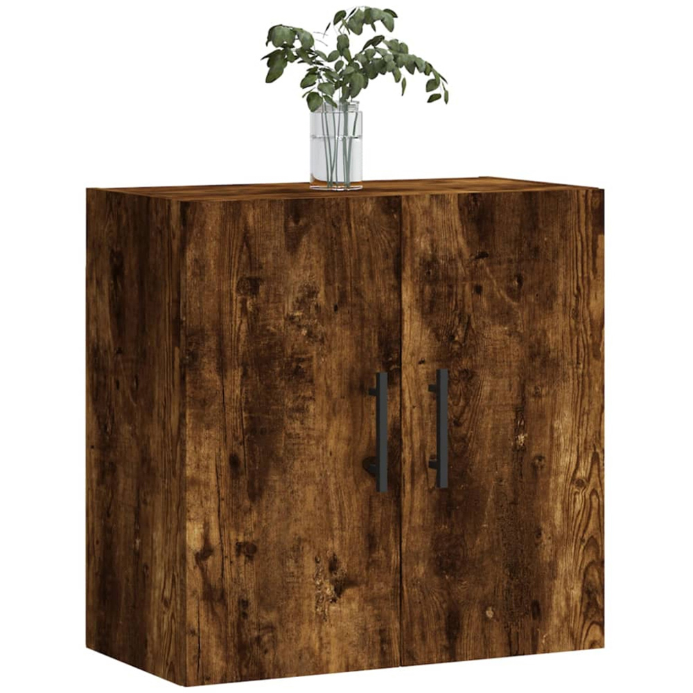 vidaXL 2 Door Smoked Oak Wall Cabinet Image 3