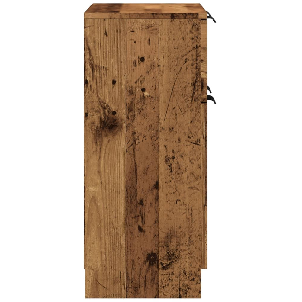 vidaXL 2 Door 2 Drawer Old Wood Sideboard Image 4