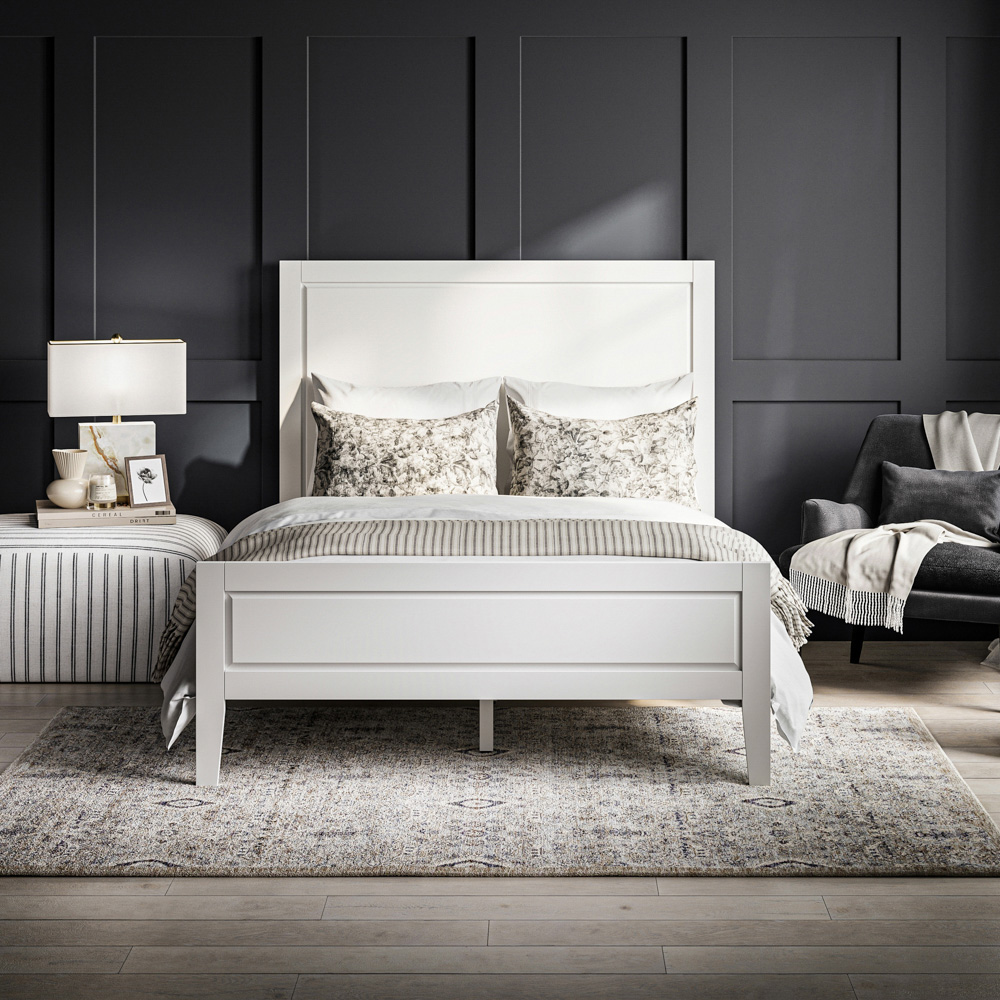 Bay Double White Bed Frame Image 6