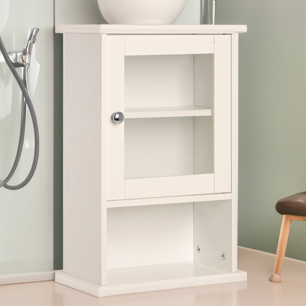 Premier Housewares Portland Mirror Bathroom Cabinet Image 1