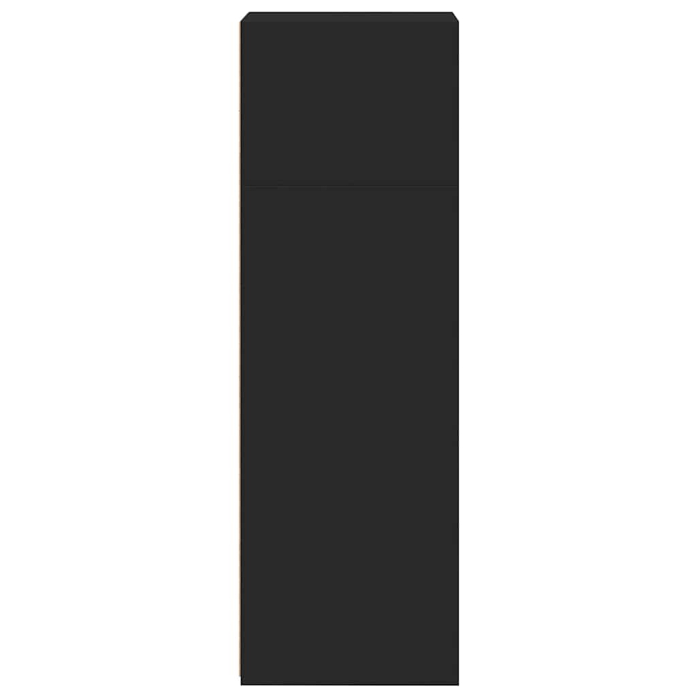 vidaXL 4 Shelf Black Highboard Image 5
