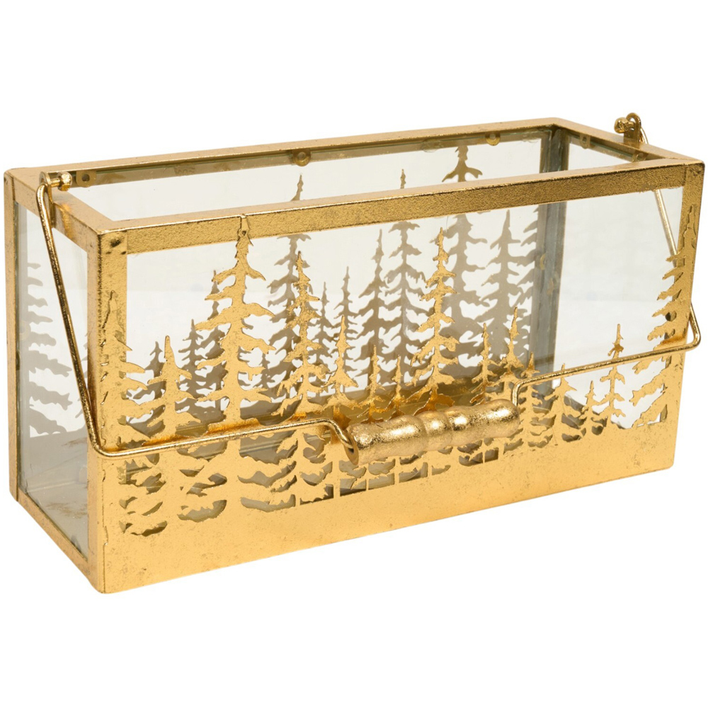 Christmas Tree Candle Holder Gold Image 4