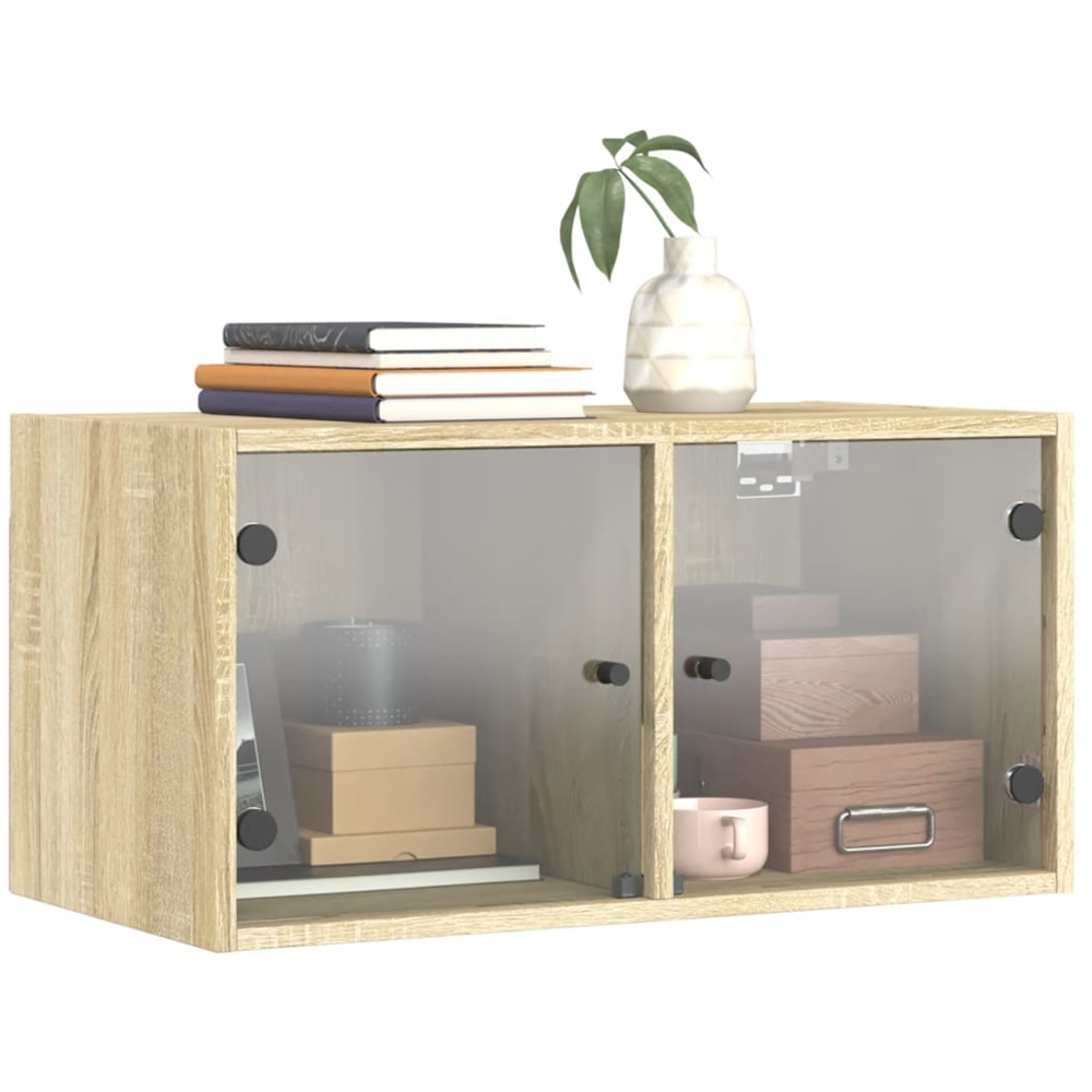 vidaXL 2 Door Sonoma Oak Wall Cabinet Image 3