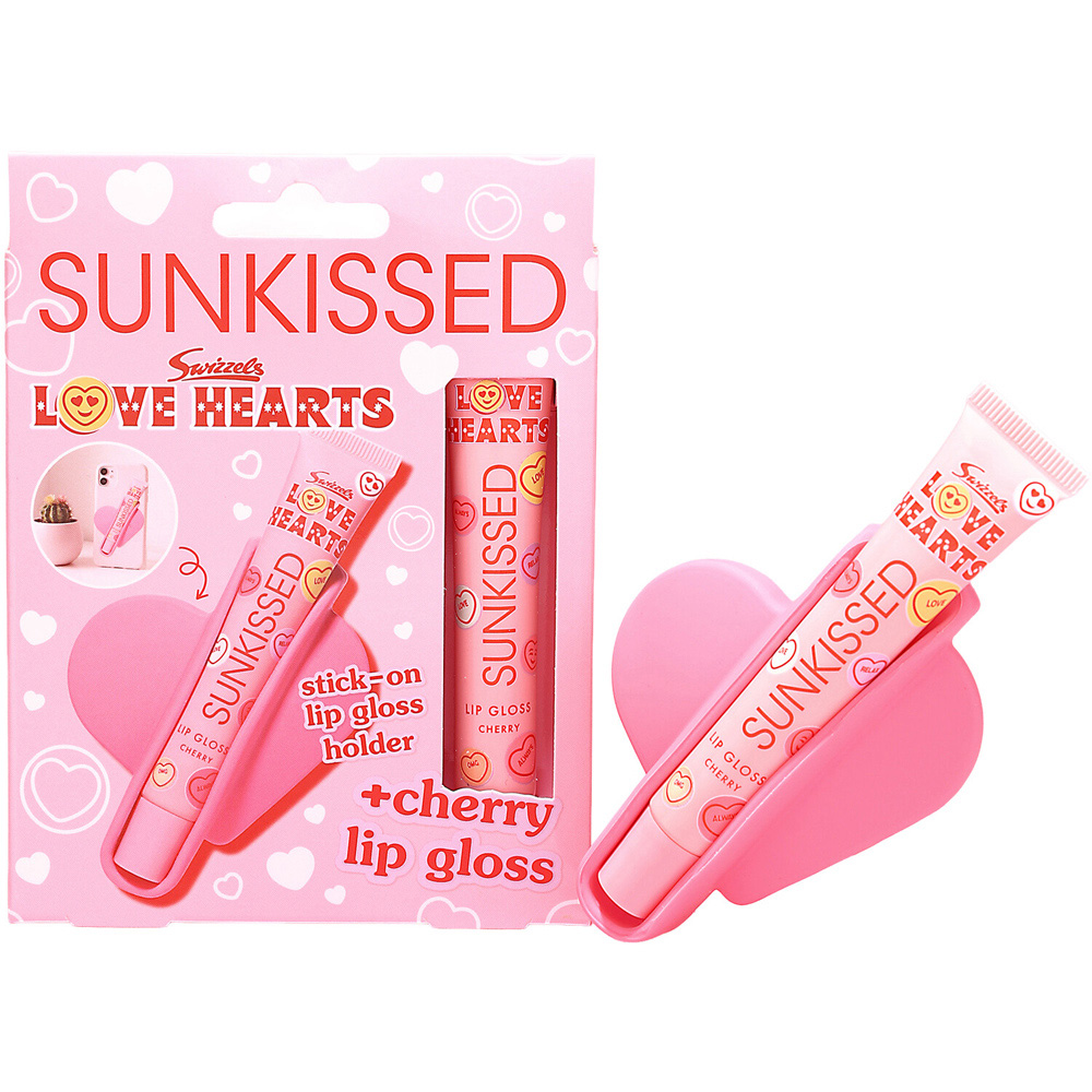 Sunkissed x Love Hearts Lip Gloss with Holder Image 2