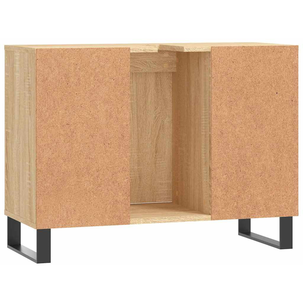 vidaXL Single Door 4 Shelf Sonoma Oak Bathroom Cabinet Image 8