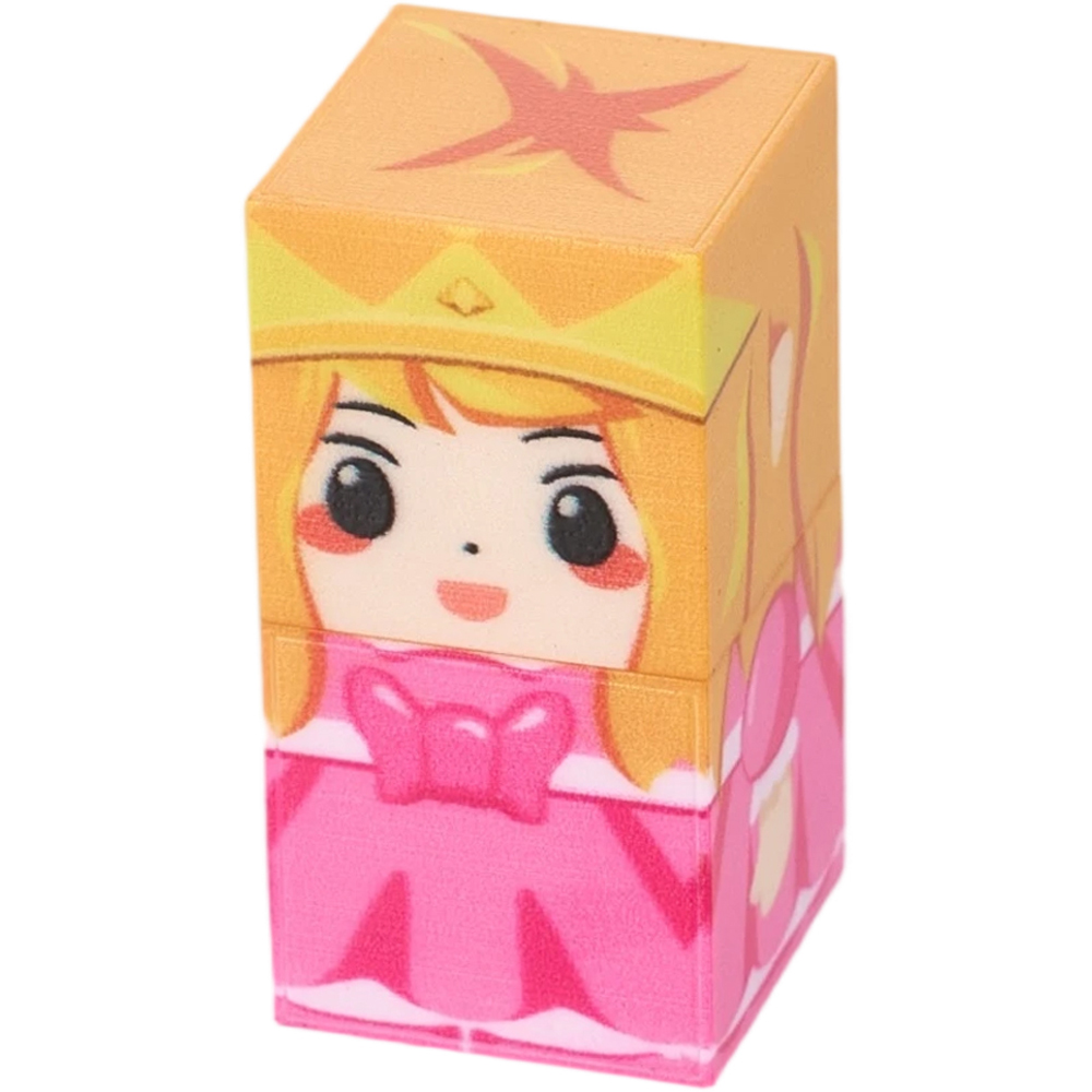 H&O Direct 114 Piece Princess and Knight Magnetic Building Block Cube Set Image 5