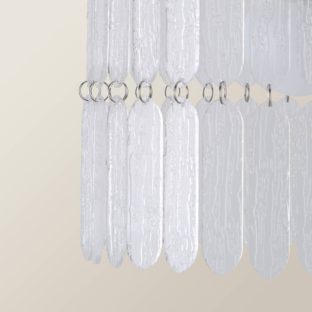 ValueLights Aldgate Textured Acrylic Pendant Shade Image 3