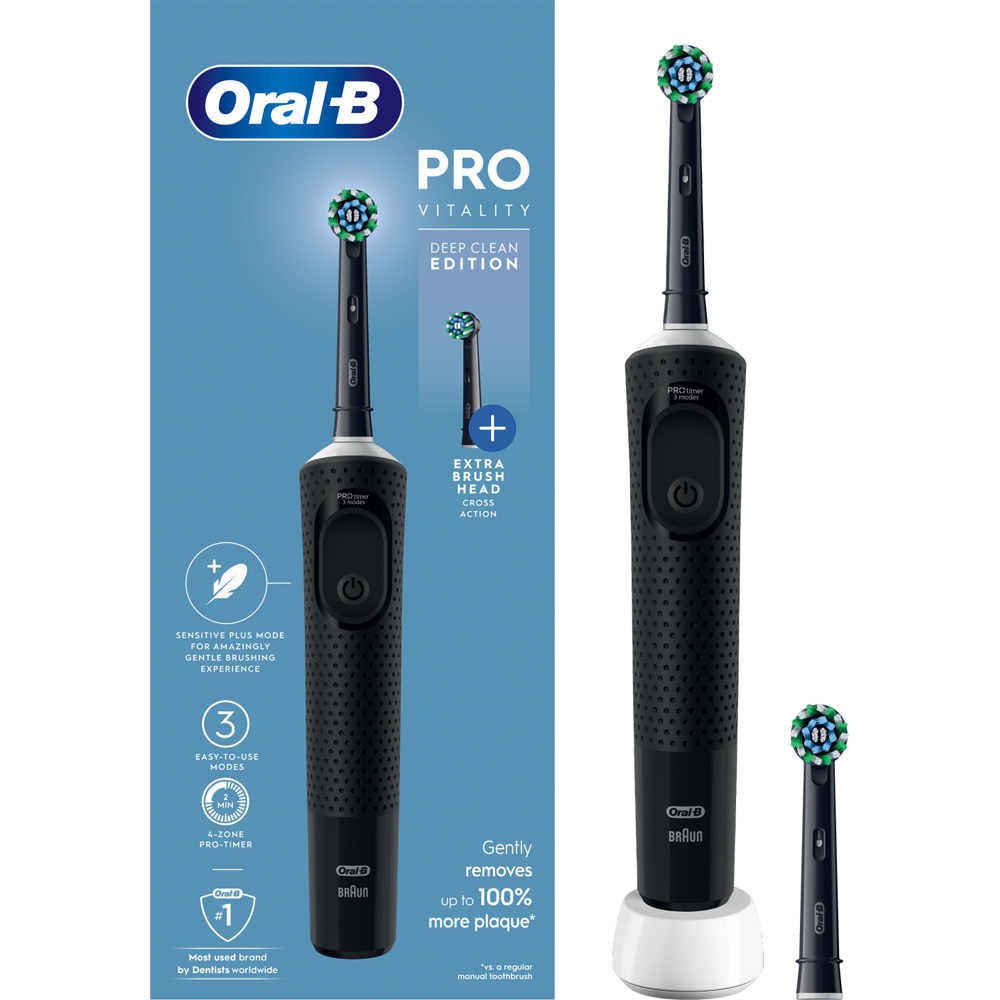 Oral-B Vitality Pro Black Rechargeable Electric Toothbrush Image 2