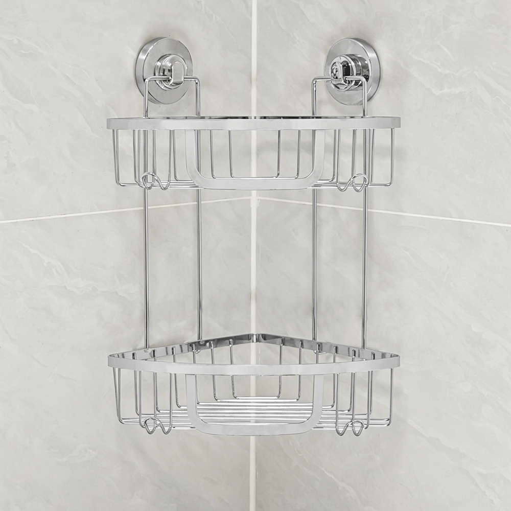 Harrow 2 Tier Corner Caddy Silver Image 3