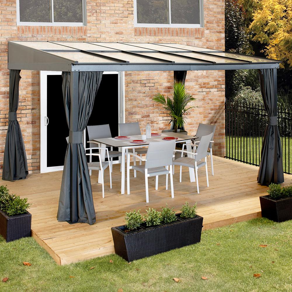 Sojag Pompano 3 x 3.7m Grey Patio Cover Image 8