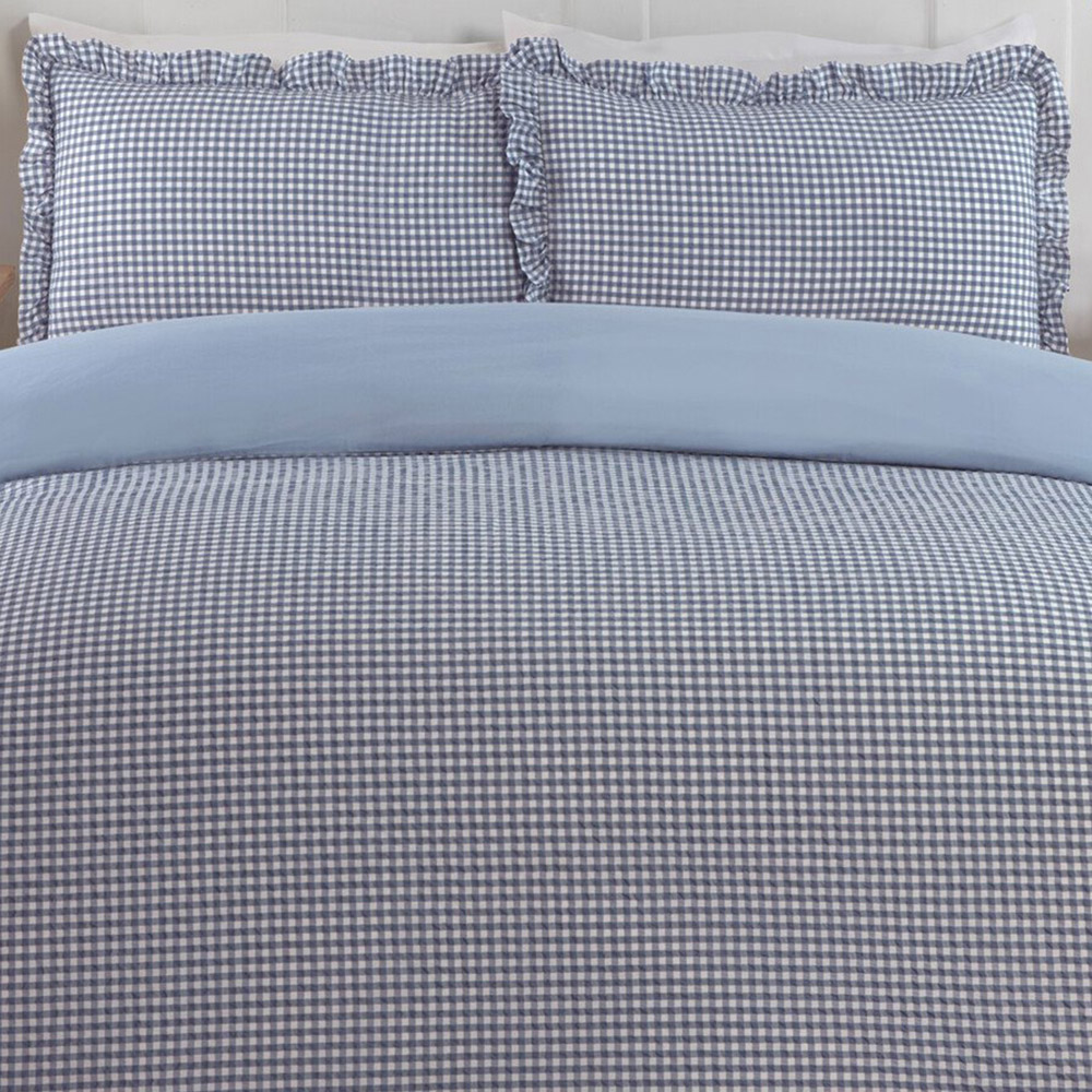 Josette Frill Duvet Set Blue King Image 6
