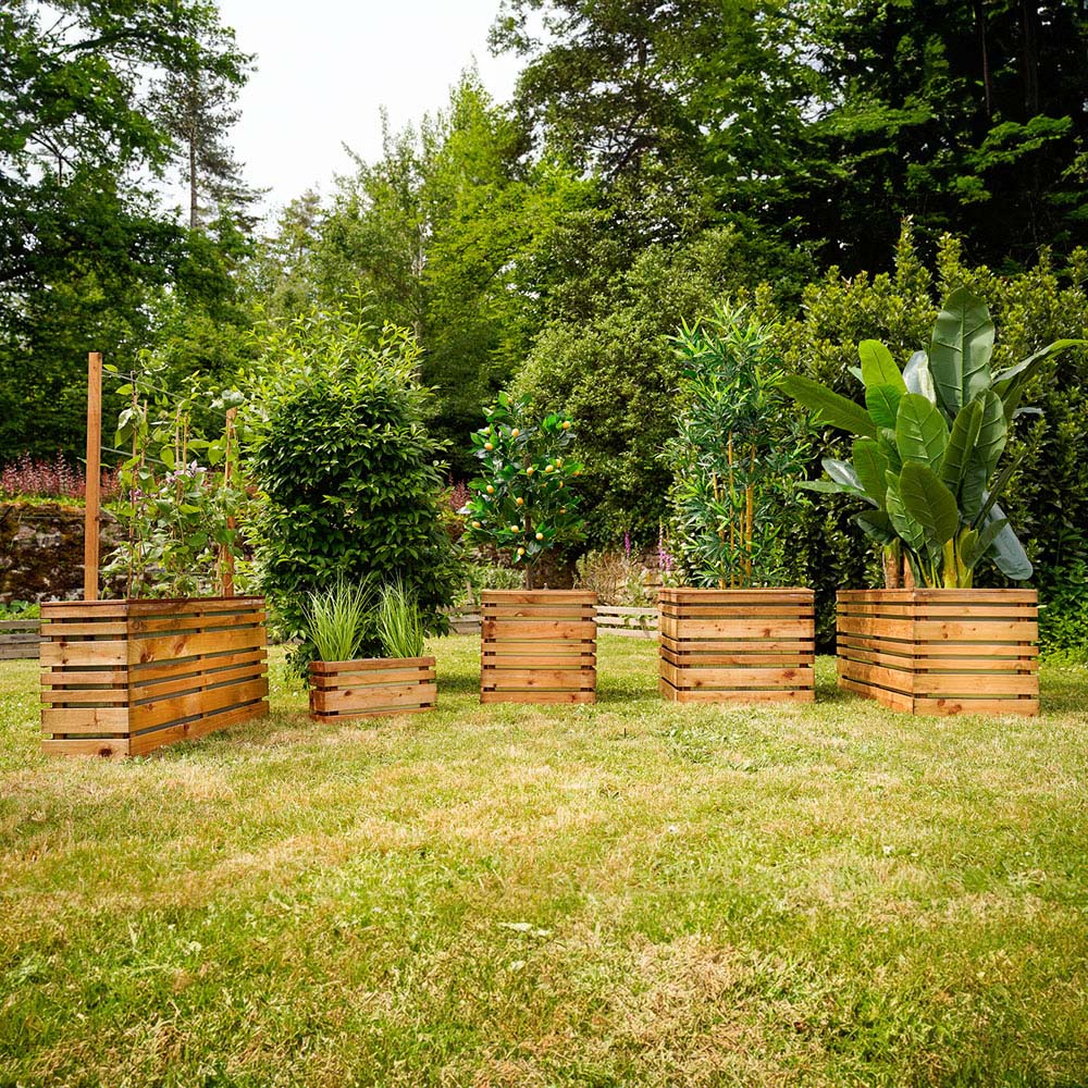 Cerland Lign Z Wooden Rectangular Planter 100cm Image 8