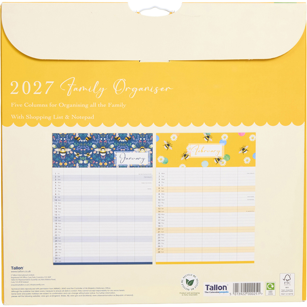 2027 Illustrated Family Organiser Image 4