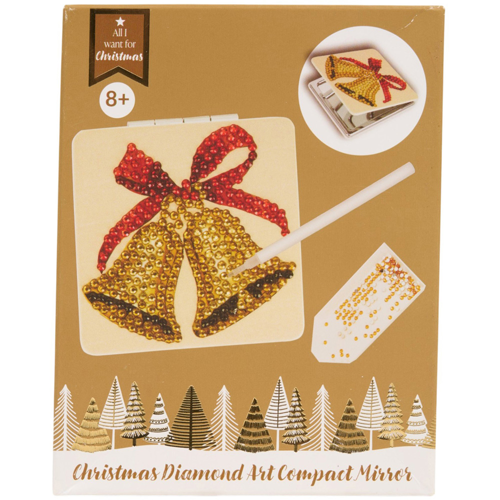 Christmas Diamond Art Compact Mirror Kit Image 2