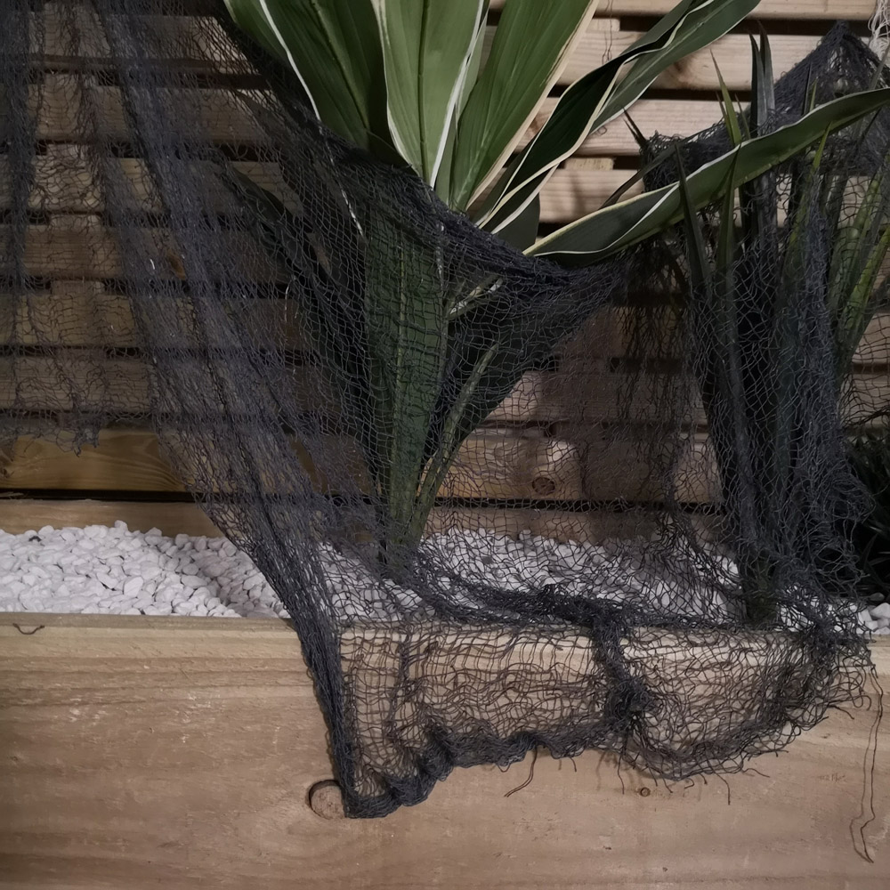 Samuel Alexander Black Freaky Fabric Net Halloween Decoration 2.9m 2 Pack Image 4