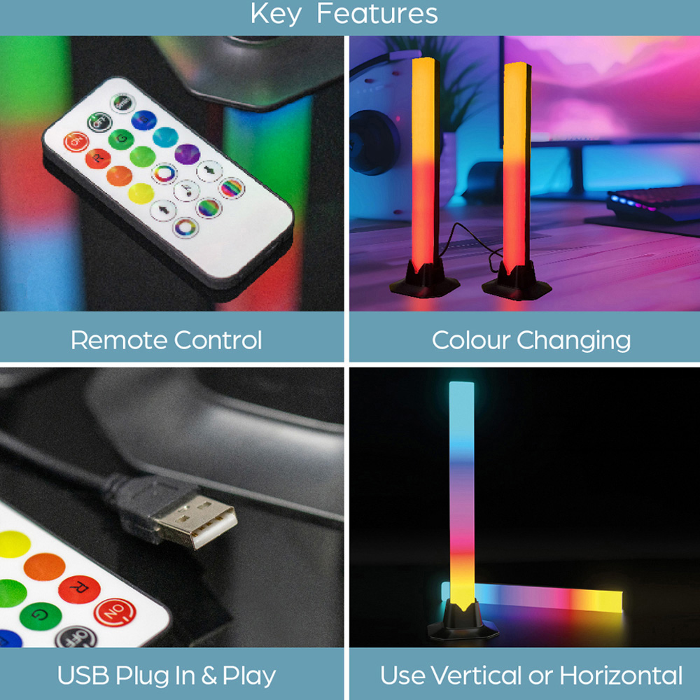 Global Gizmos Interactive Desktop Light Bar 2 Pack Image 8