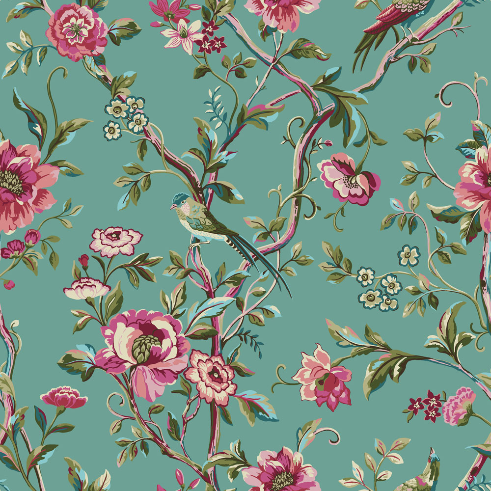furn. Vintage Chinoiserie King Size Jade Duvet Set Image 4