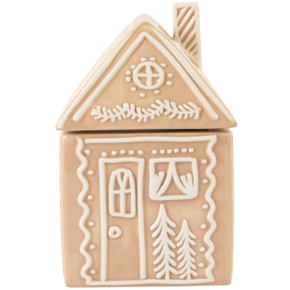 Gingerbread House Ceramic Candle Image 1