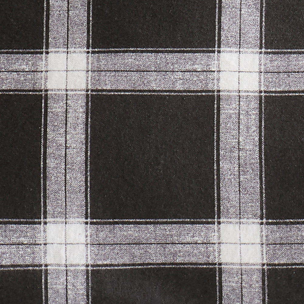 Finley Check Duvet Set Black Double Image 5