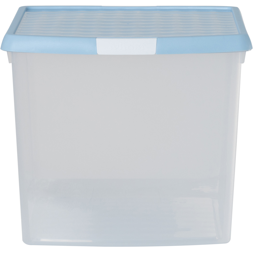 Wham Clear Storage Box with Clip Lid Sky Blue Image 3