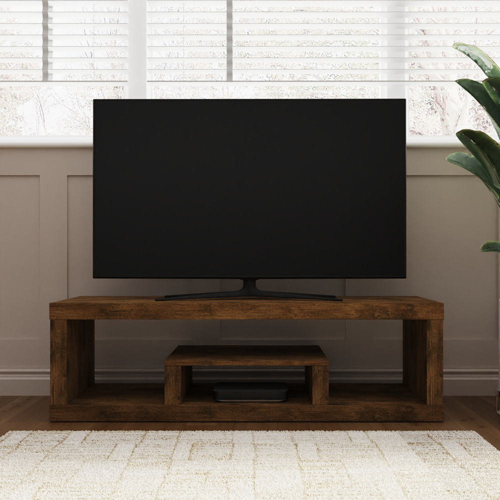 GFW Jakarta 2 Shelf Mango Low board TV Unit Image 6
