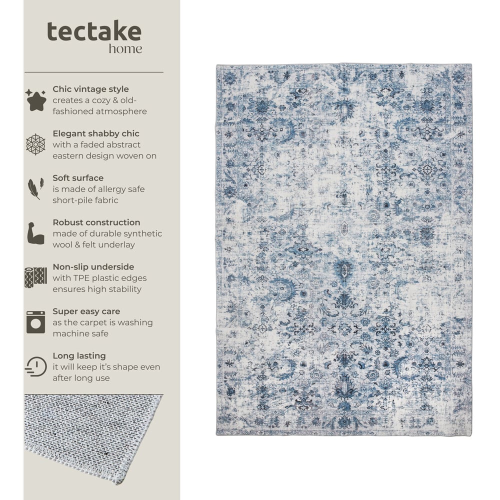 tectake Amara Vintage Non Slip Rug 230 x 160 x 0.6cm Image 7