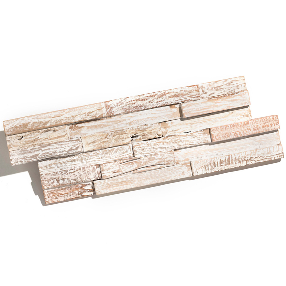 Wallsupply UltraWood White Wash Teak Wall Panel 10 Pack Image 3