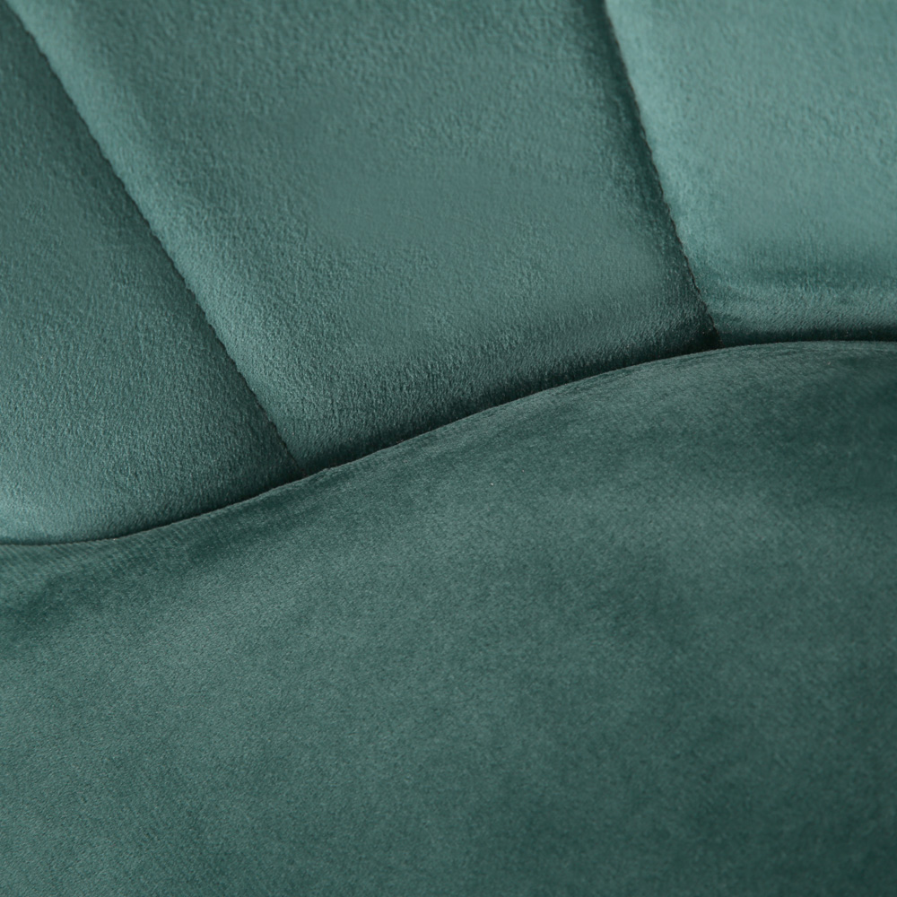 Mini Flora Set of 2 Green Velvet Dining Chair Image 7