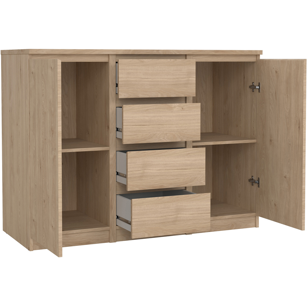 Florence 2 Door 4 Drawer Jackson Hickory Oak Sideboard Image 4