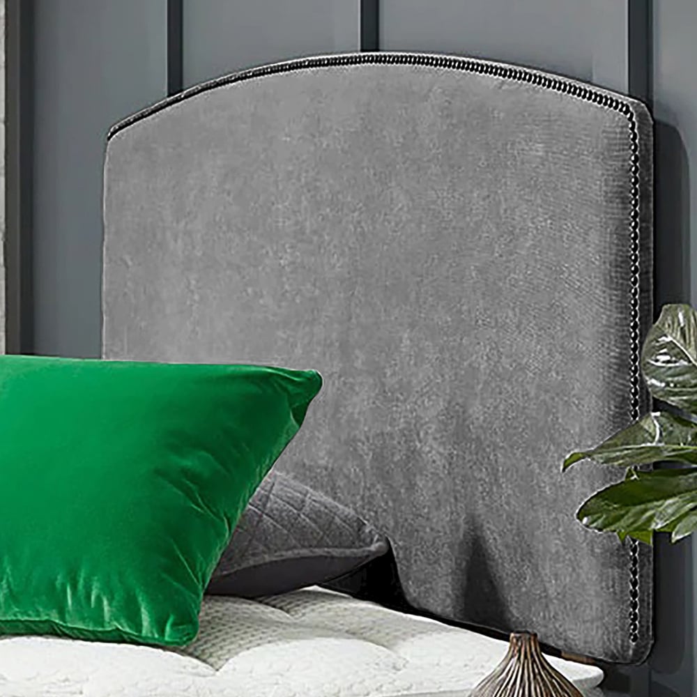 Eleganza Home Russo King Size Silver Naples Strutted Headboard Image 1