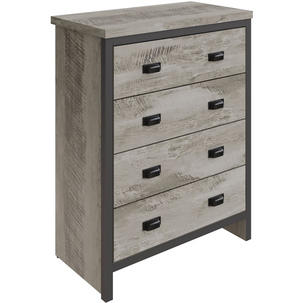 GFW Boston Grey 4 Piece Bedroom Furniture Set Image 6