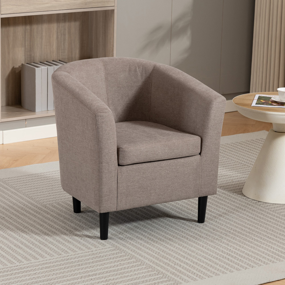 Artemis Home Beulah Brown Fabric Accent Chair Image 7