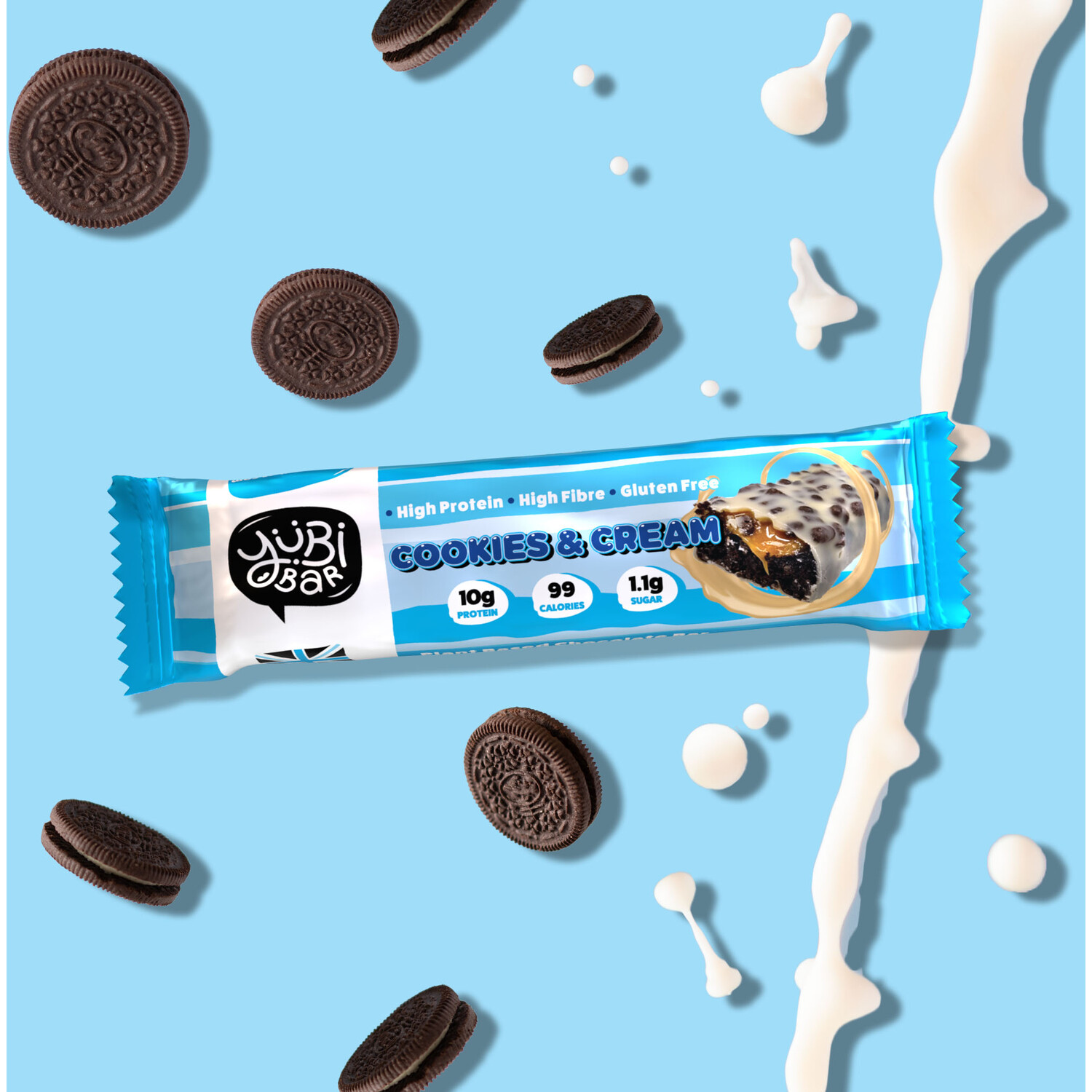 YuBi Bar Protein Snack Bar Cookies and Cream Image 4