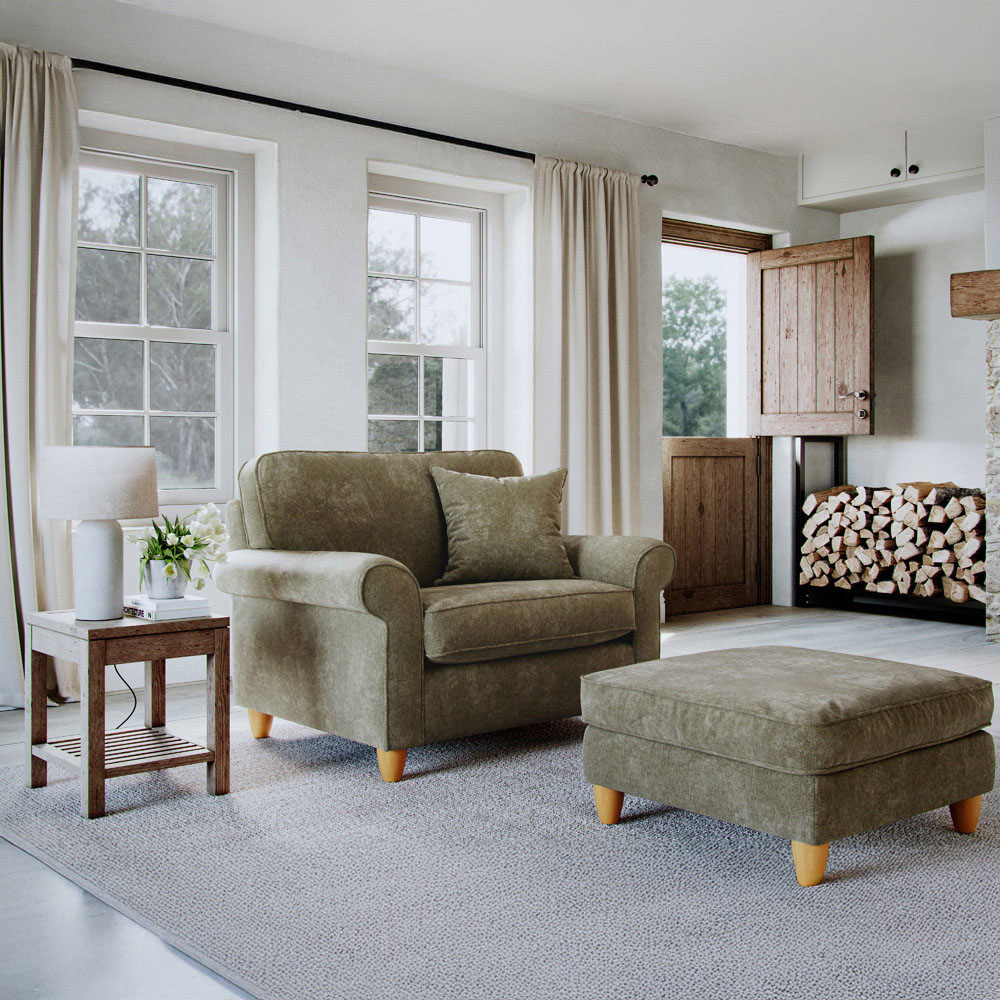 Sinatra Glory Winter Moss Snuggle Chair Image 3