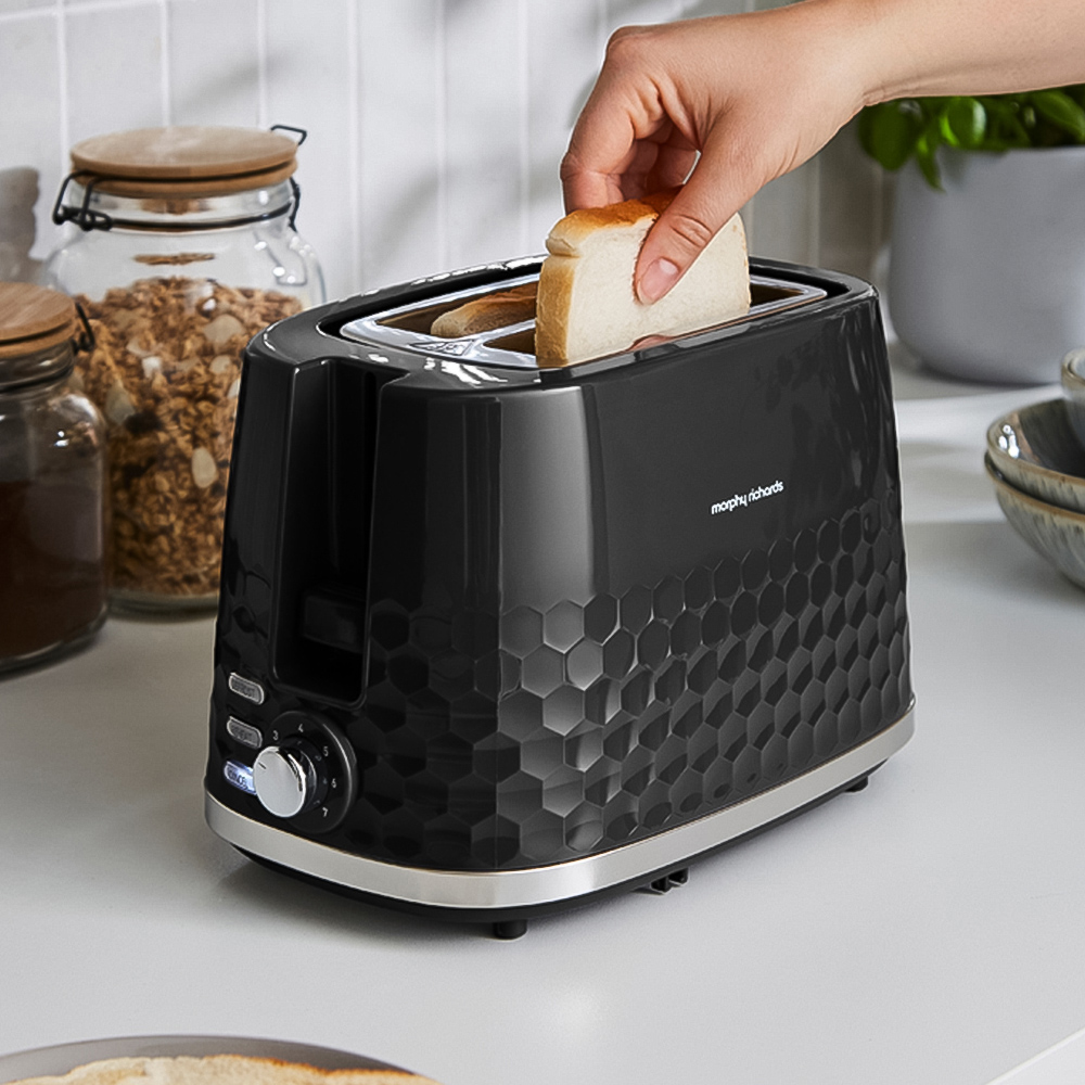 Morphy Richards Hive 220031 Black 2 Slice Toaster Image 7