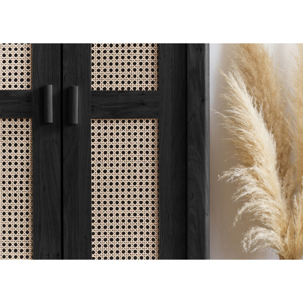 Julian Bowen Sydney 2 Door Black Ash Wardrobe Image 6
