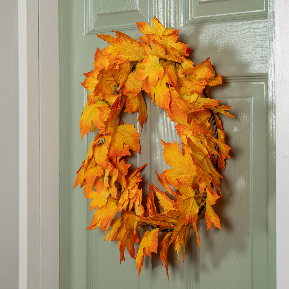 Samuel Alexander Faux Bright Autumn Wreath 50cm Image 7