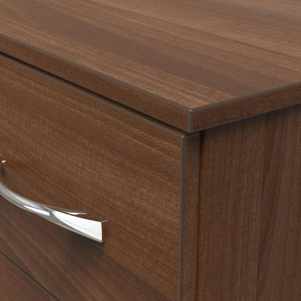 Crowndale Avon 4 Drawer Noche Walnut Bedside Cabinet Image 5