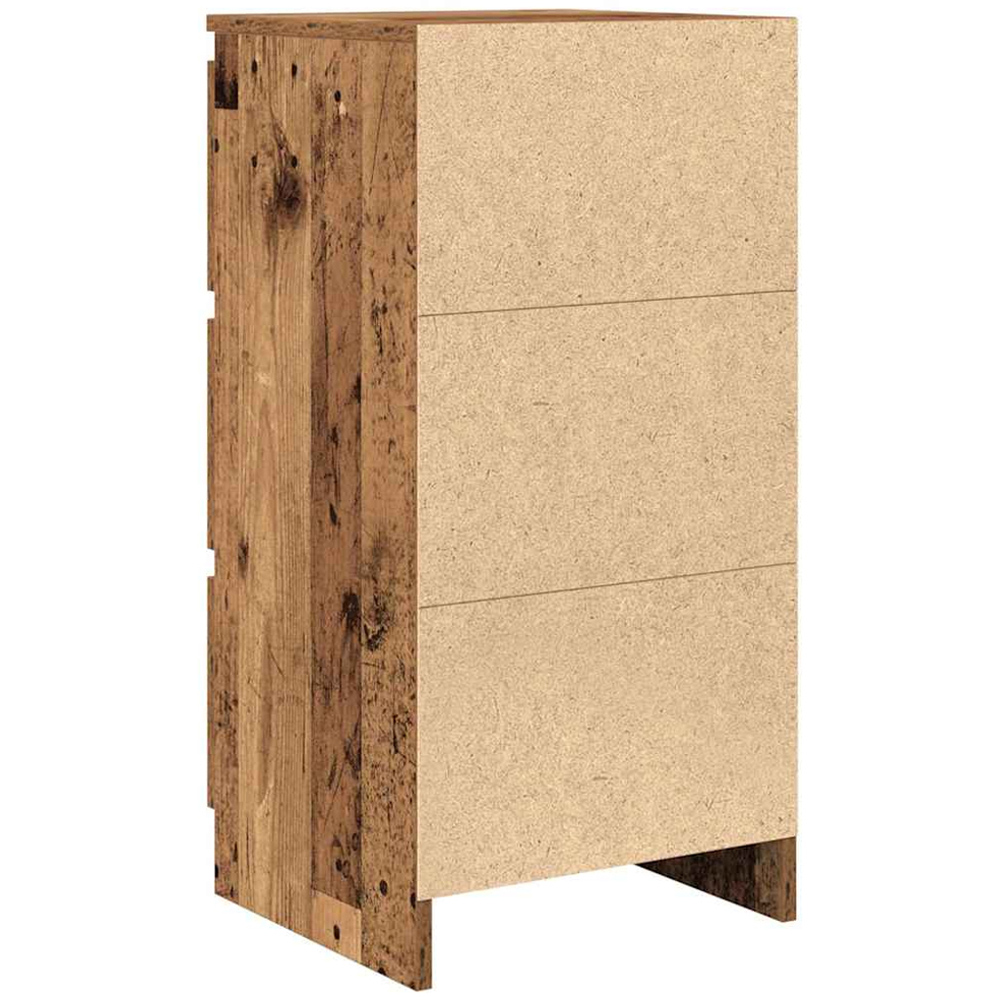 vidaXL 3 Drawer Old Wood Sideboard Image 8