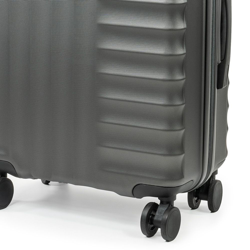 Pierre Cardin Medium Grey Trolley Suitcase Image 3