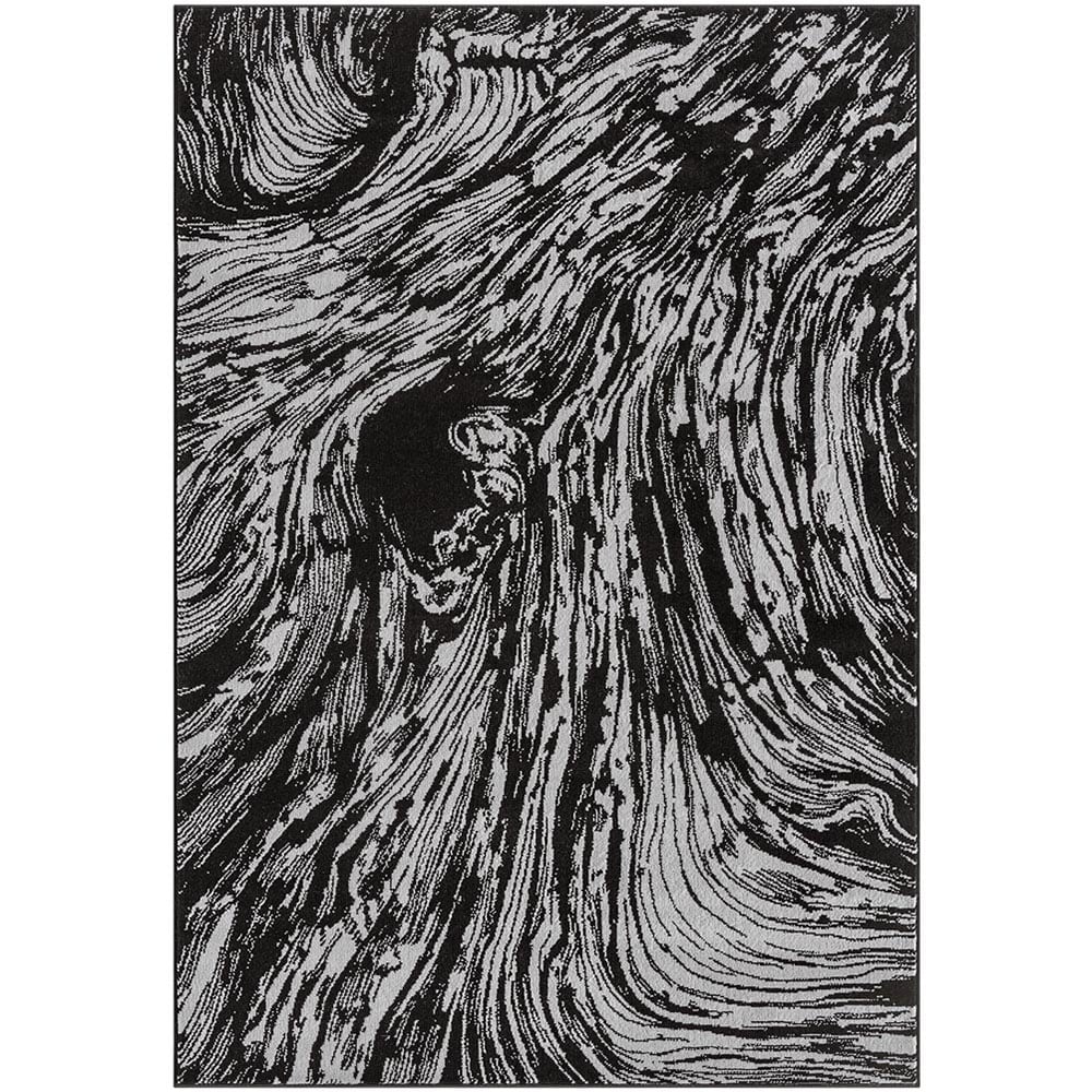 Desire Rugs Obsidian Grey Whirlpool Rug 120 x 170cm Image 1